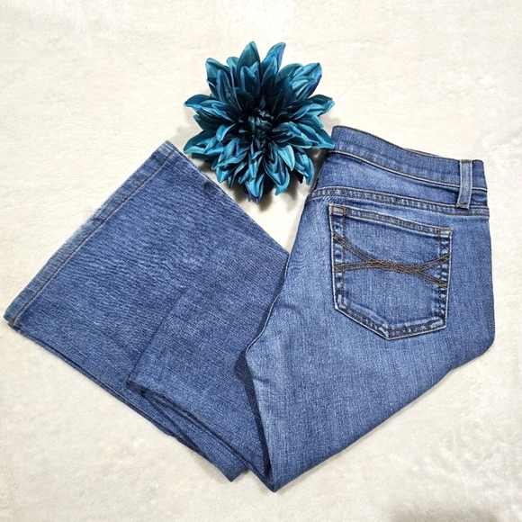 🆑️ Juicy Couture Jeans | Blue Wash Mid Rise Boot Cut Cotton Sz 27 - Picture 8 of 13